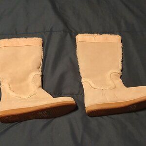New Cole Haan  Light Brown Bootie Sheep Fur Waterproof Size 8